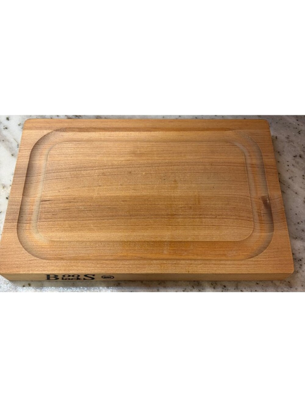 Boos Block Wooden Cutting Board Deep Juice Groove 12" X 8"